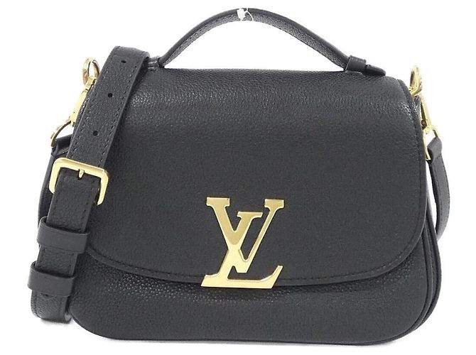 Borsa a Spalla Louis Vuitton Taurillon Vivienne Nero
