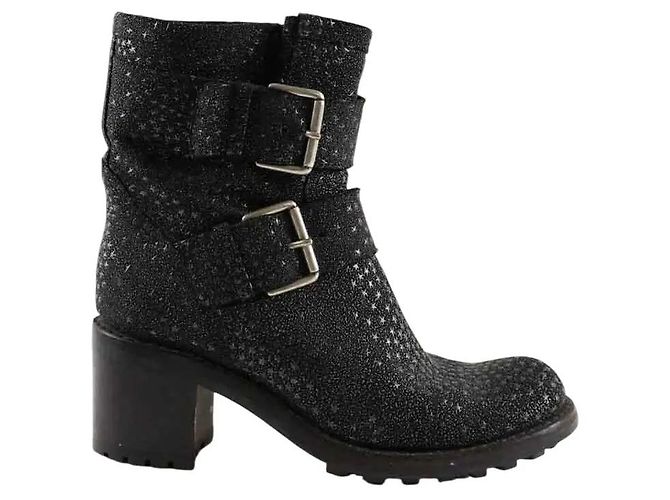 Free Lance Botas negras con hebilla Negro