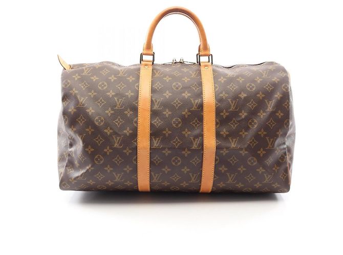Borsa Boston Louis Vuitton Keepall 50 Monogram Marrone