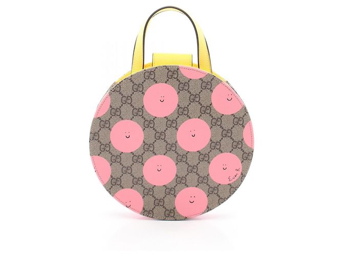 Borsa Gucci GG Supreme per bambini Rosa Beige Giallo