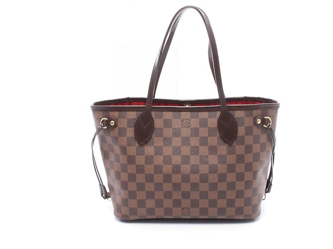 Sac cabas Louis Vuitton Neverfull PM Marron Damier ebène