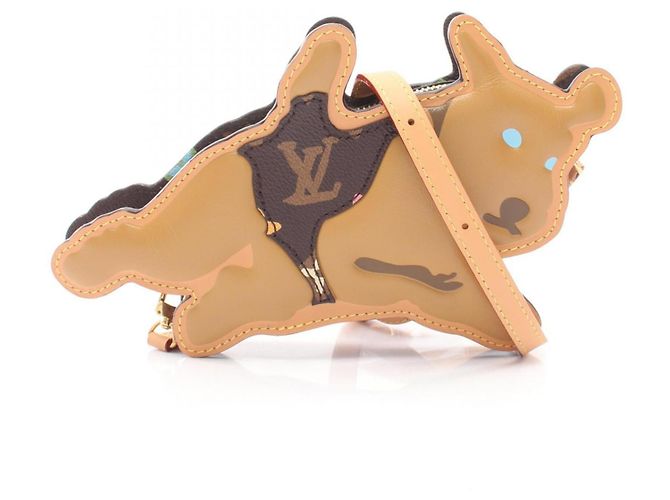 Borsa a tracolla Louis Vuitton Dog-On Strap Marrone