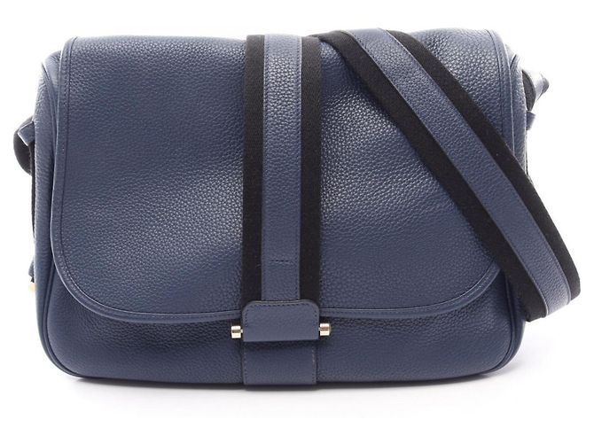 Hermès Bolsa de ombro Hermes Bour Lang Preto Azul