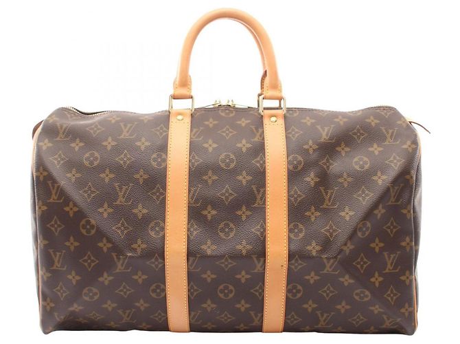 Borsa Boston Louis Vuitton Keepall 45 Monogram Marrone Monogramma