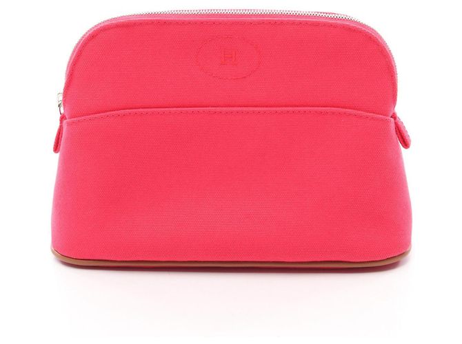 Hermès Bolsa Hermes Bolide Pouch 20 Marrom Rosa 