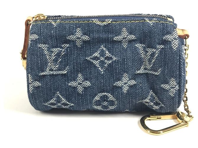 Portafoglio Monogram Denim Louis Vuitton Blu