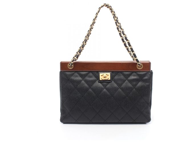 Borsa Tote Chanel Matelassé Marrone Nero