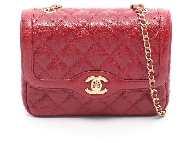 Borsa a tracolla Chanel Mini Matelassé Rosso