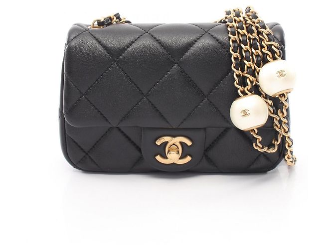 Borsa a Spalla Chanel Mini Matelassé Nero