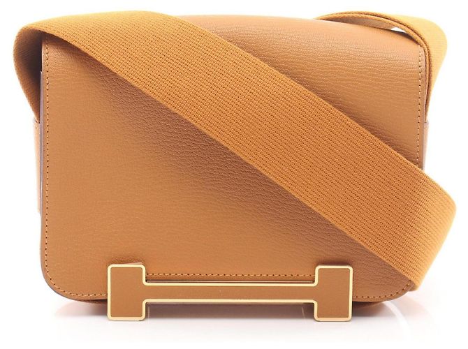 Hermès Bolsa de ombro Hermes Geta Marrom