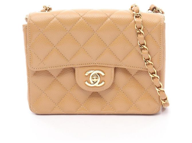 Borsa a Spalla Chanel Mini Matelassé Beige