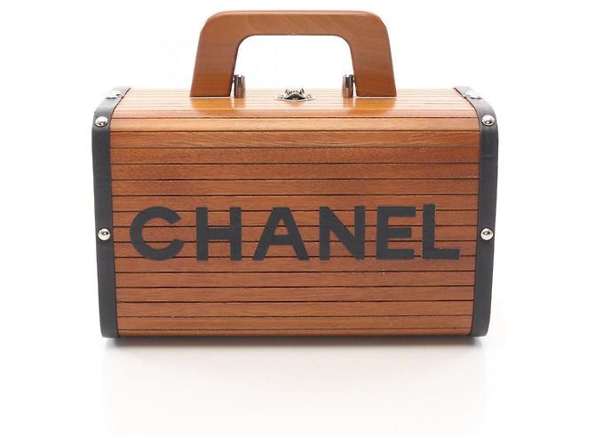 Classique Sac à main Chanel Coco Mark Marron Noir