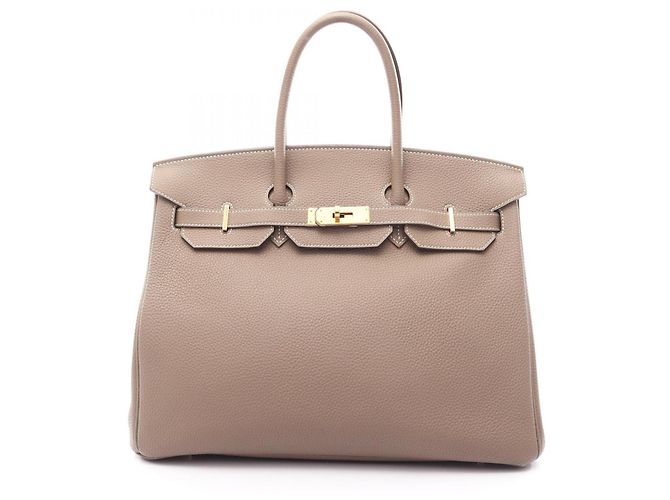 Hermès Bolsa Hermes Birkin 35 Etoupe Marrom