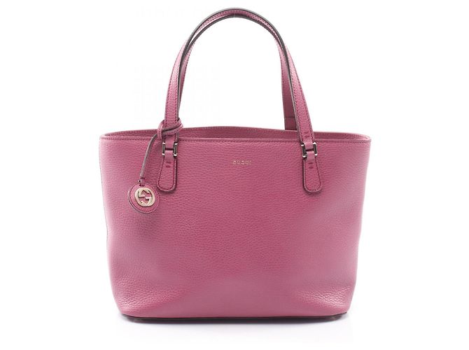 Gucci Interlocking G Tote Handbag Purple