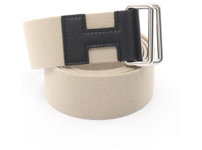 Cinturón Hermès Nomade 40 Negro Beige