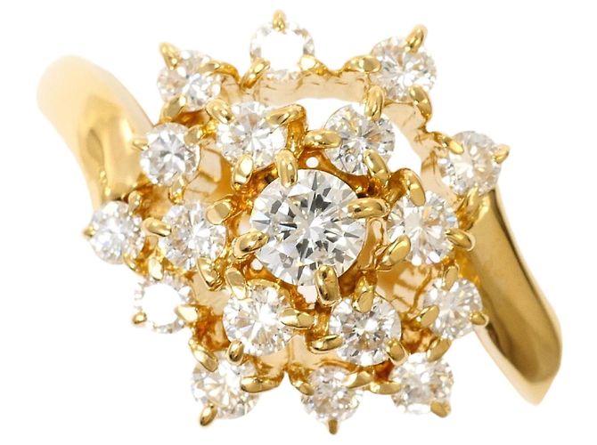 Autre Marque 18K Gelbgold Diamantring Golden