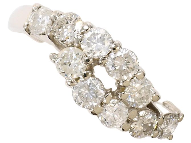 Autre Marque Platinring mit Diamant