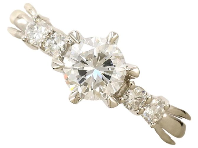 Autre Marque Platin-Diamant-Ring