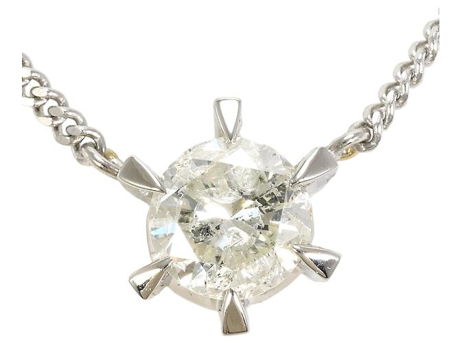 Autre Marque PT850 Platin-Halskette mit 1.26ct Diamant