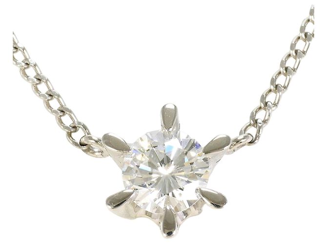 Autre Marque PT850 Platin-Halskette mit Diamant
