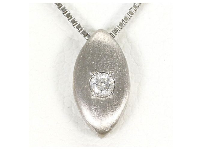 Autre Marque 18K Weißgold Diamant Halskette Golden