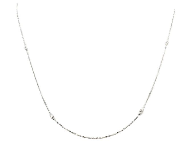 Autre Marque Collar de oro blanco de 18K Dorado