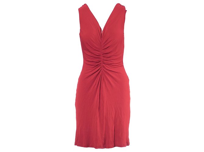 Vestido midi rojo Alberta Ferretti Roja