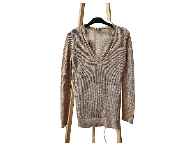 Hermès Seidenpullover in Beige 