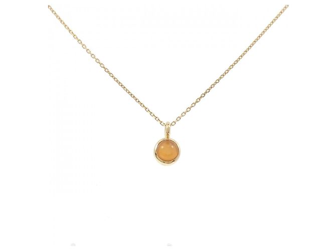 Autre Marque Collar de Piedra de Luna Au750 Dorado