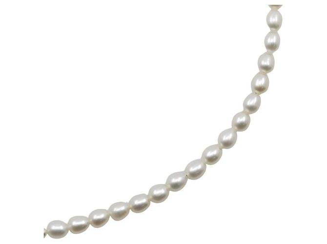 Autre Marque Colar de pérolas Au750 Dourado