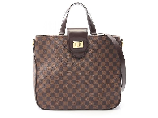 Bolsa 2way Louis Vuitton Cabas Rosebery Damier Marrom