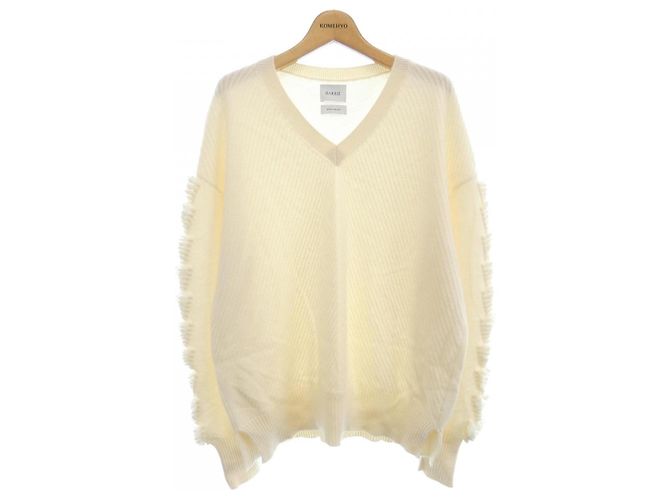 Bally Barrie Punto 100% Cachemira Blanco