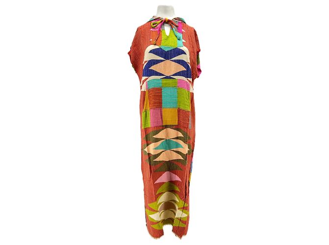 Autre Marque Abito lungo con stampa multicolore