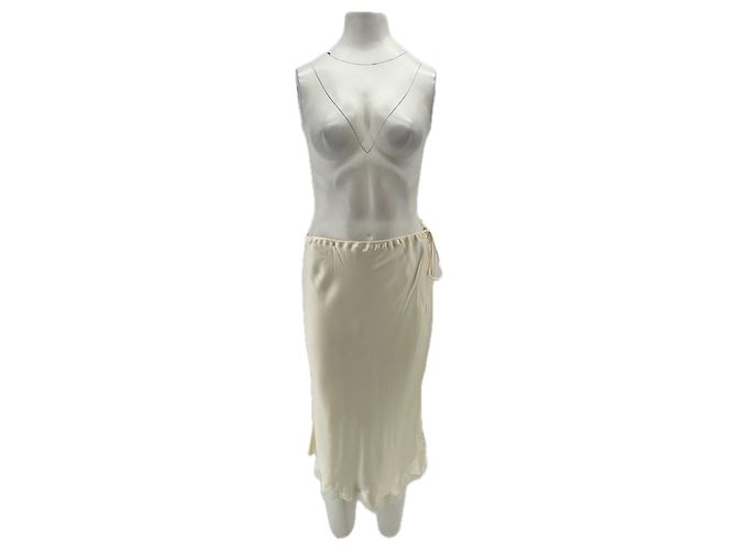 Falda de seda Vannina Vesperini beige
