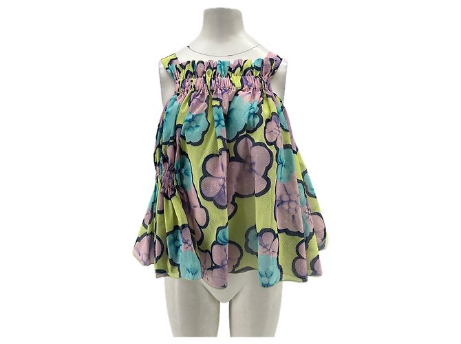 Viktor & Rolf Mehrfarbiges Oberteil aus Polyester Lila
