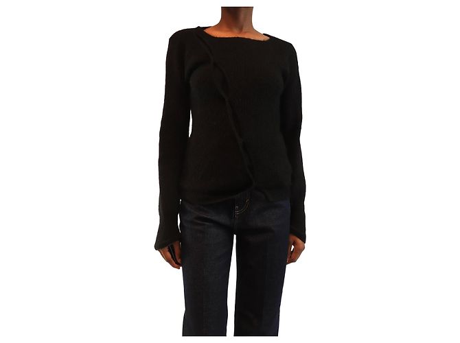 Khaite Schwarzer Off-Shoulder-Pullover - Größe XS 