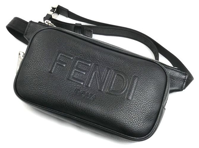 Fendi Black Leather Shoulder Bag