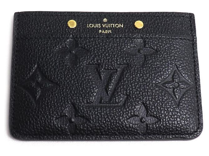 Louis Vuitton Monogram Empreinte Kartenetui Schwarz