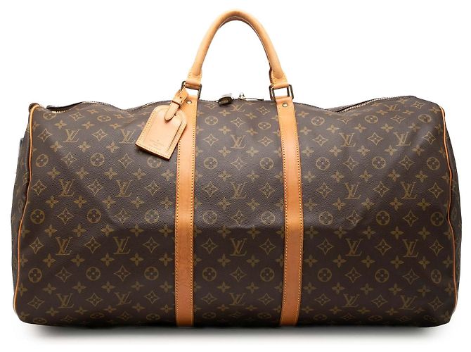 Louis Vuitton Marrom Monogram Keepall 60