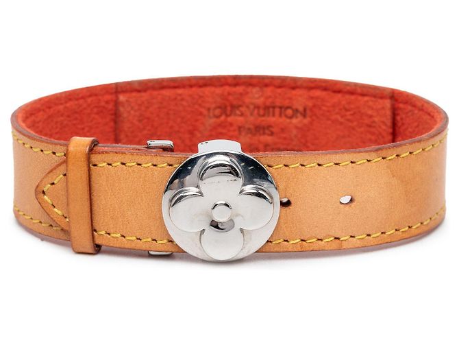 Pulsera Wish de monograma y vachetta marrón Louis Vuitton Castaño