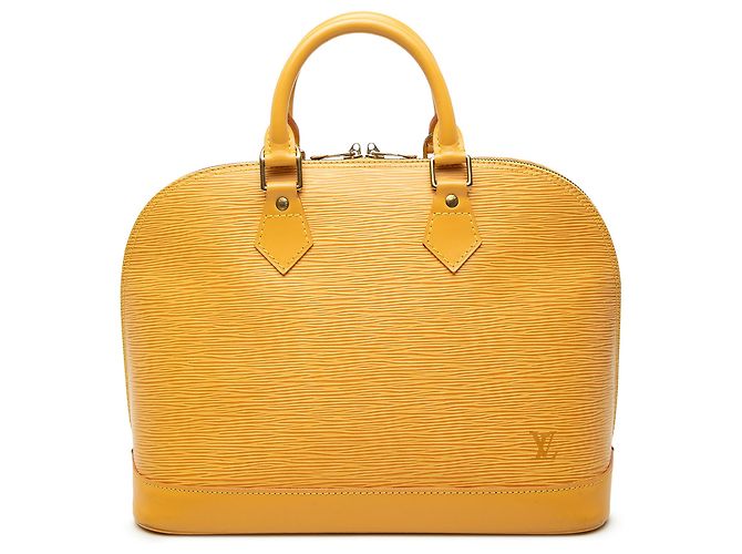 Louis Vuitton Alma PM en cuero Epi amarillo