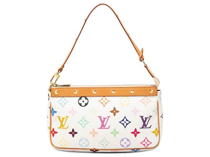 Louis Vuitton White Monogram Multicolore Pochette Accessoires