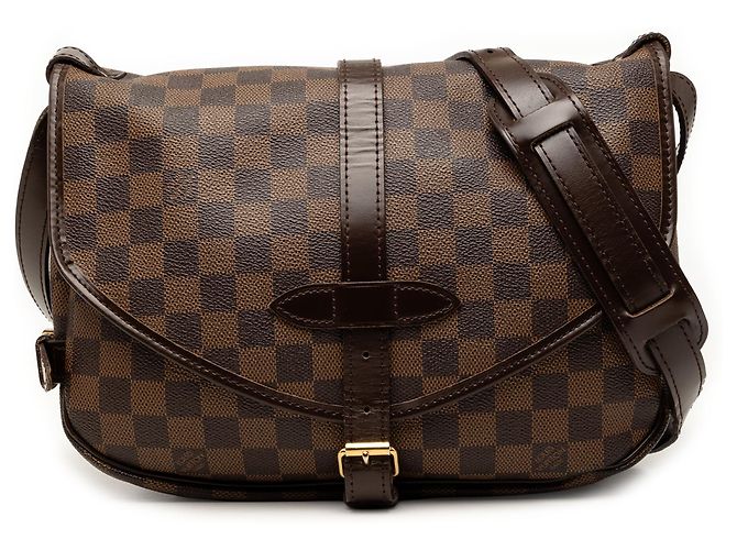 Louis Vuitton Marrom Damier Ebene Saumur 30