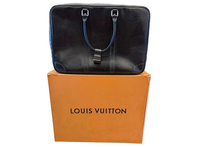 Louis Vuitton Epi Sirius 45 Reisetasche Schwarz