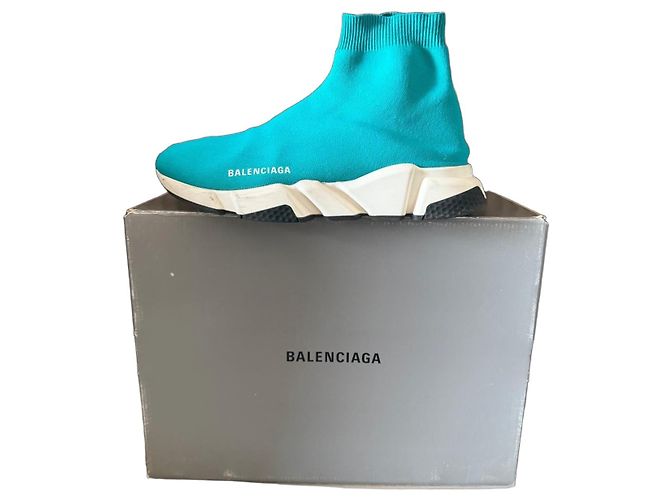 Balenciaga Speed Trainer Sneaker - Blau