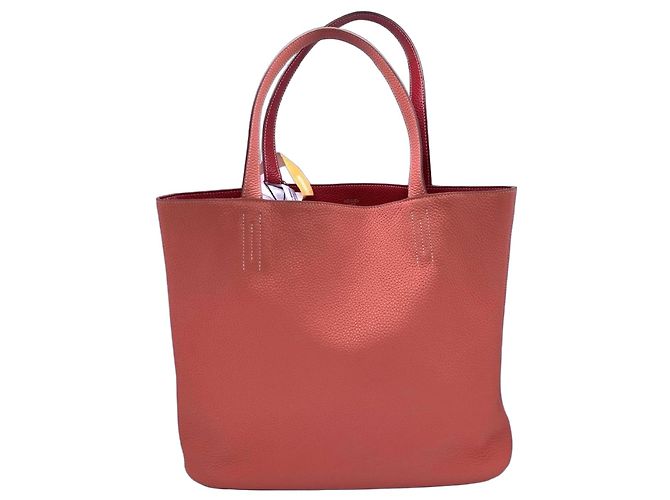 Borsa Hermès Love Hermès Double Sens 35 Tote Bag Rosa