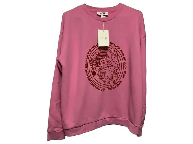 Balzac Paris Sweatshirt Rosa mit Santa-Grafik Pink