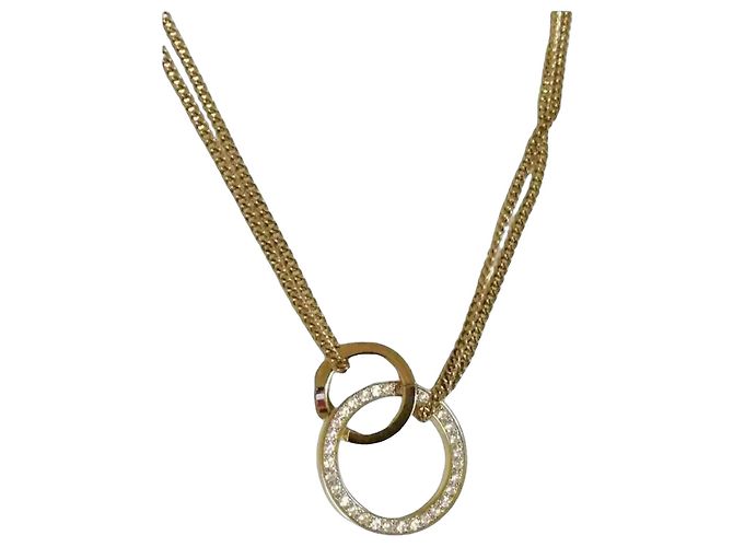 Tommy Hilfiger Collana Cerchi Intrecciati Oro D'oro
