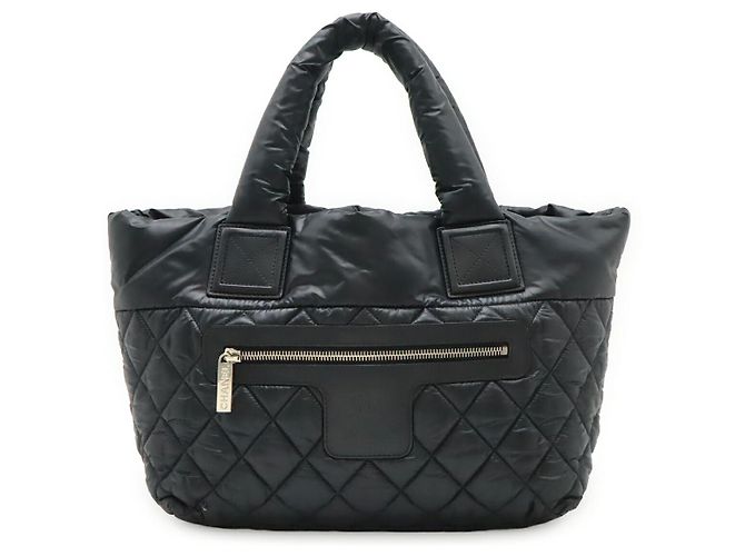 Chanel Coco Cocoon Small Tote Nylon und Leder Schwarz