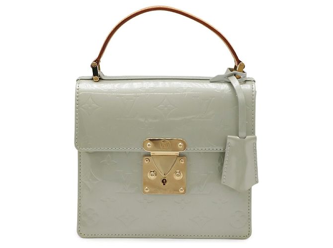 Louis Vuitton Vernis Spring Street Handtasche Grau
